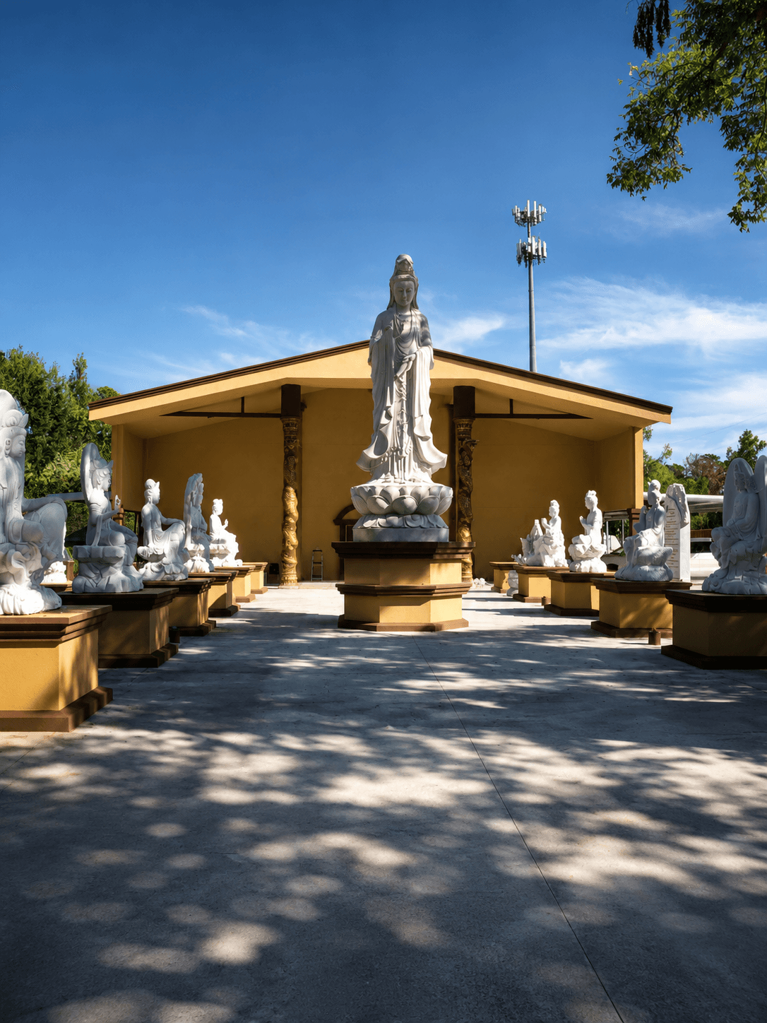 Quang Minh Buddhist Temple commercial stucco project 2025